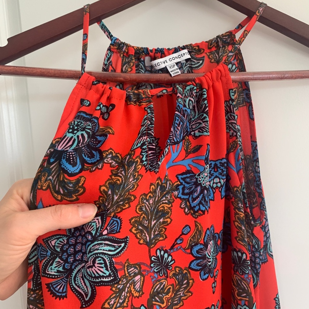 Red Boho Tank - Picture 5 of 7